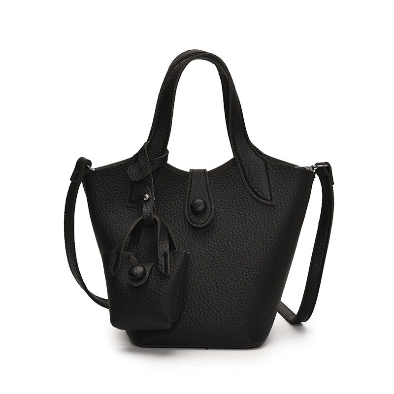 Tendencia de comercio exterior, bolsa de cubo de mano de nicho para mujer 2025 nuevo bolso de hombro casual de todo fósforo bolso de mensajero de moda de estilo occidental