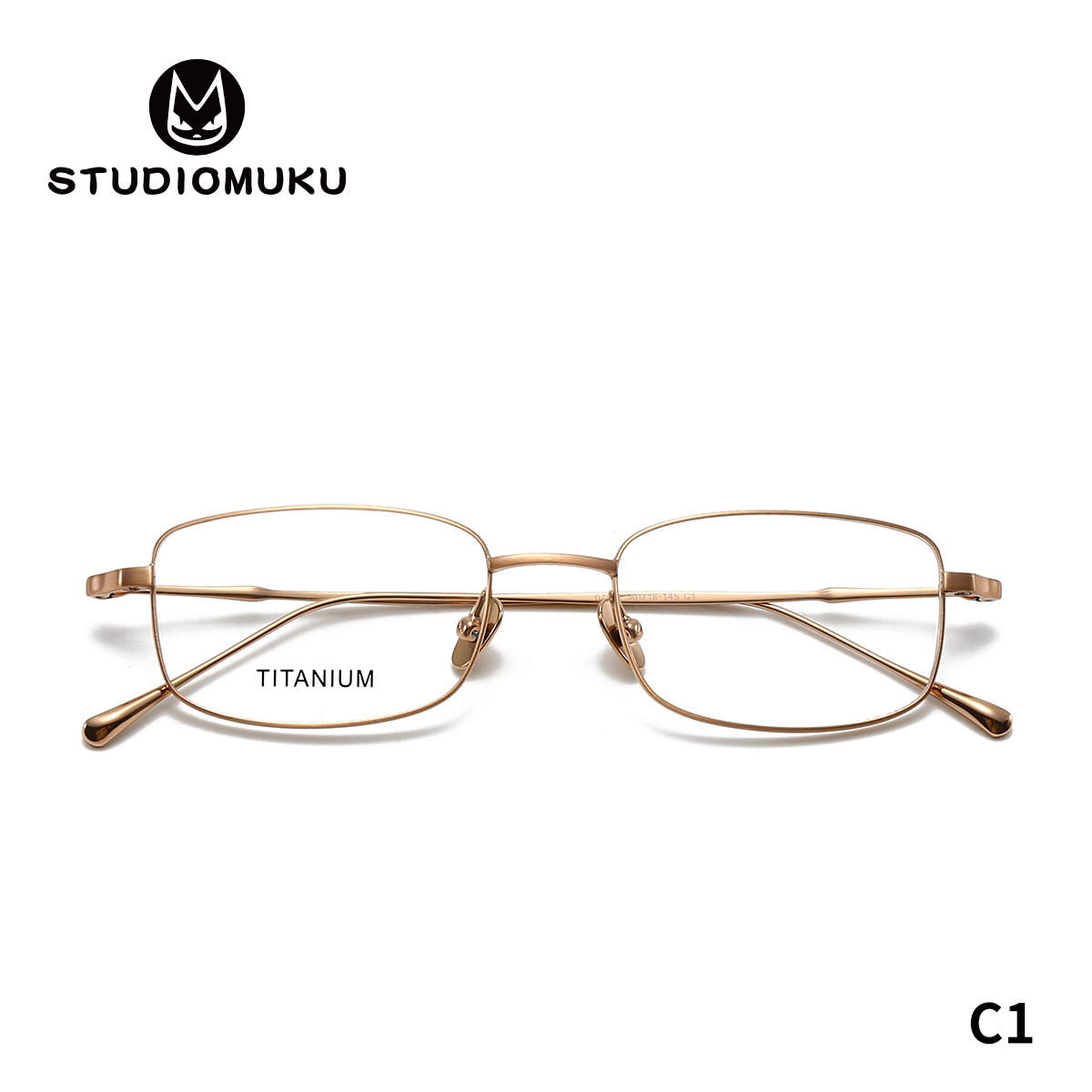 STUDIOMUKU gafas de madera cool diseño único marco retro marco de gafas de negocios cómodo marco de gafas cuadradas