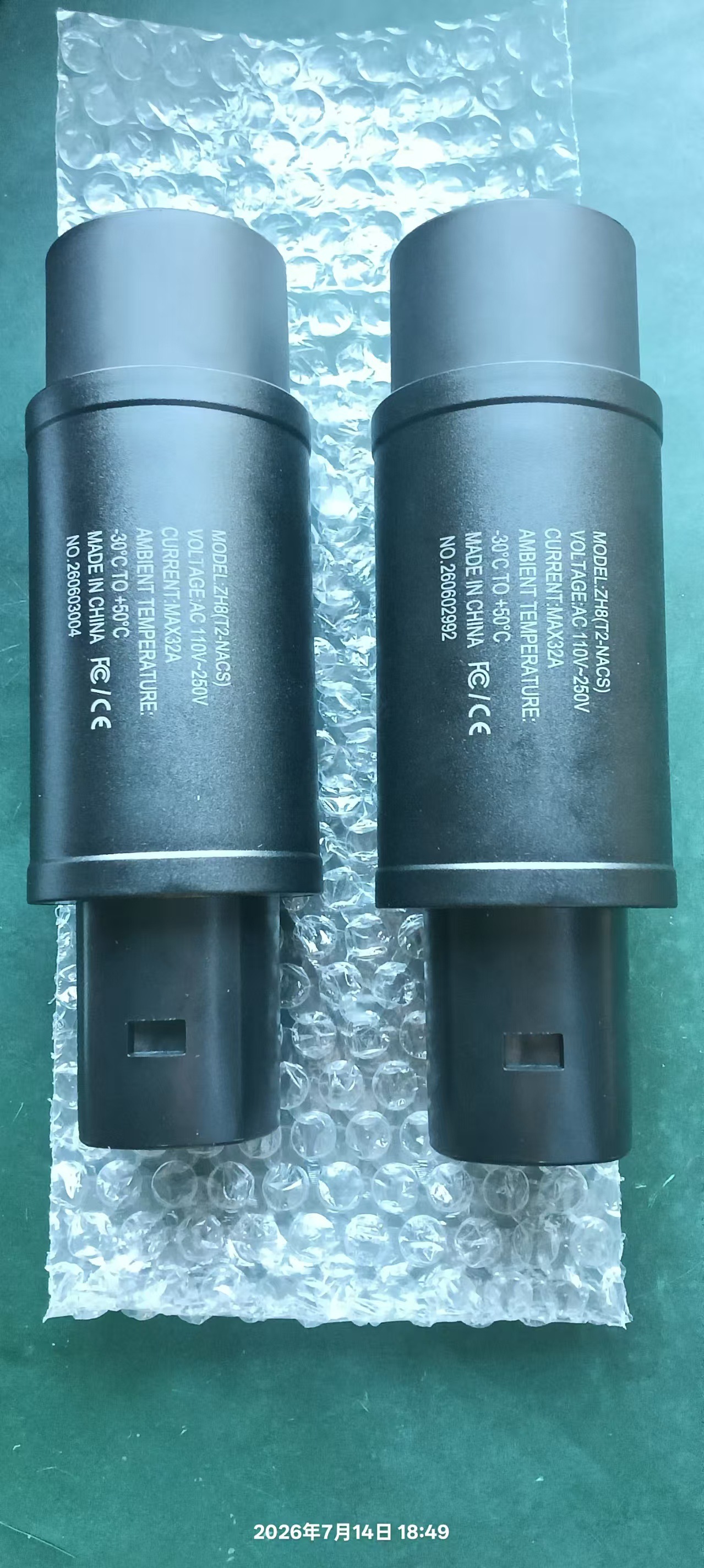 New energy electric vehicle Tesla adapter TYPE2 to NACS converter TESLA car charging converter