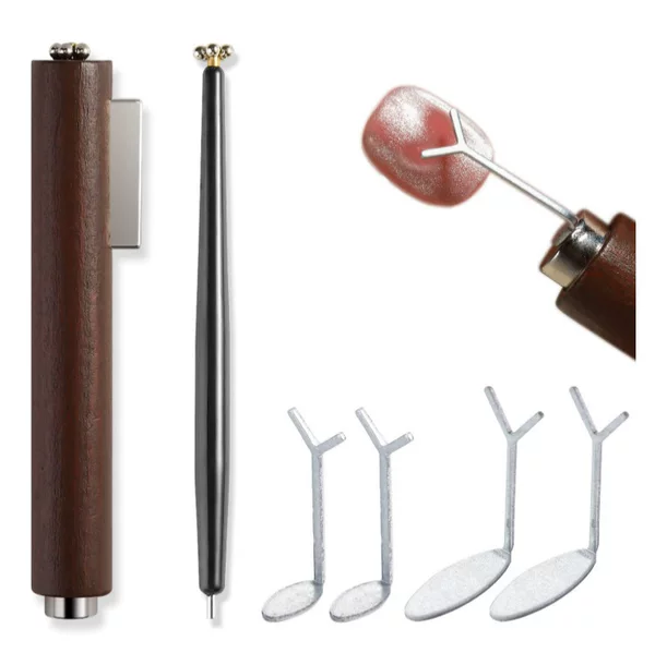 Special magnetic pen jewelry for steel ball strong magnet DIY bead chain magnetic pen cat's eye nail polish gel nail art tool