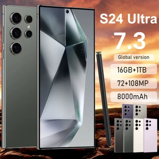 S24 Ultra+, 7.3 дюйма, 16+1Т, Android смартфон, внешний рынок, модель-«хит»
