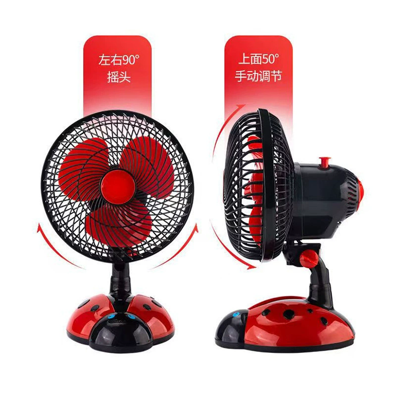 220V Мини студенческое общежитие тихий маленький вентилятор офисный рабочий стол маленький домашний электрический вентилятор мультяшный вентилятор