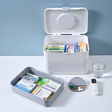 家庭用医药箱双层便携应急医疗药品多用手提收纳箱急救护理药盒