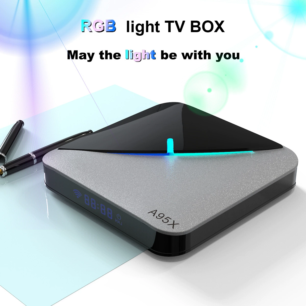 A95X F3 AIR приставка сет-топ box S905X3 сетевой проигрыватель ТВ BOX Android 9.0 внешнеторговая коробка