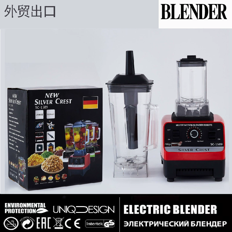 Blender with large capacity, dual cups, multifunction high-speed blender, ice crusher, food processor, grinder