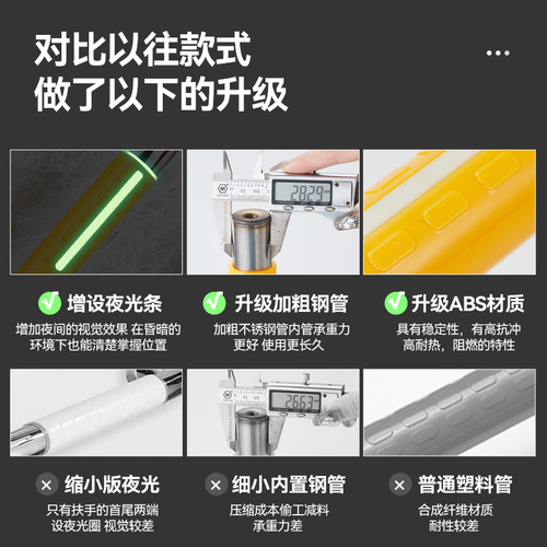 Cross-border stainless steel bathroom bathtub grab bar for elderly and disabled people safety handrail bathroom anti-slip toilet handle