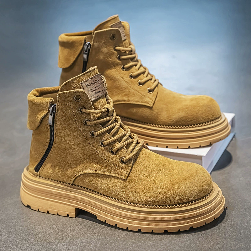 Ботинки Martin мужские высокие осенние и зимние новые боковые молнии