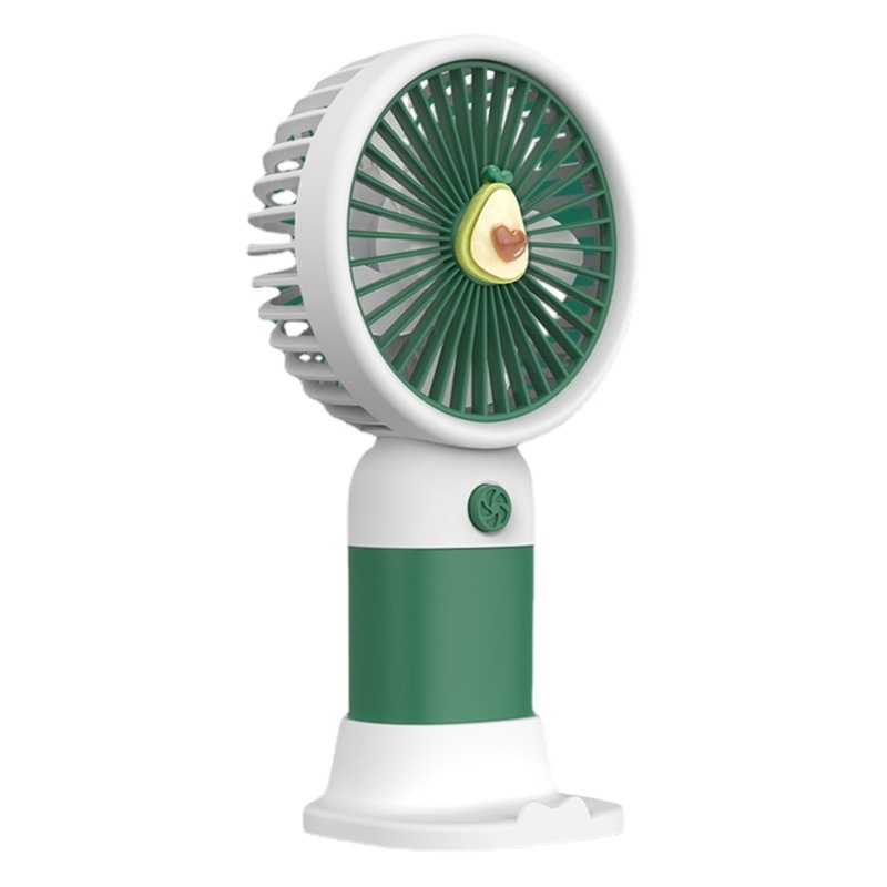 Soporte para teléfono móvil con pequeño ventilador, mini ventilador portátil con forma de fruta, carga USB, para oficina y estudiantes, logotipo personalizable.