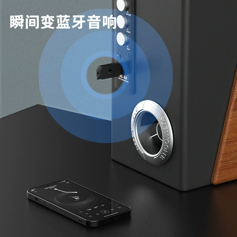 USB Bluetooth V5.3 аудио-приемник-передатчик для настольного ПК драйвер-free соединение Bluetooth аудио гарнитура USB