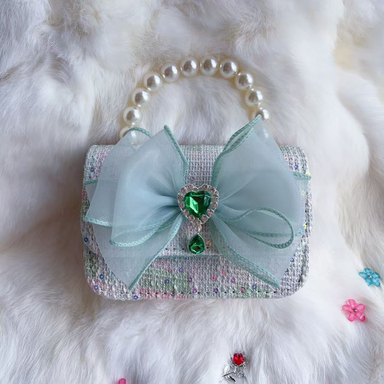 Nuevo tipo de bolsos para niños, bolsos de moda, bolsos de princesa de viento, bolsos portátiles lindos para chicas, bolsos de red para bebés.