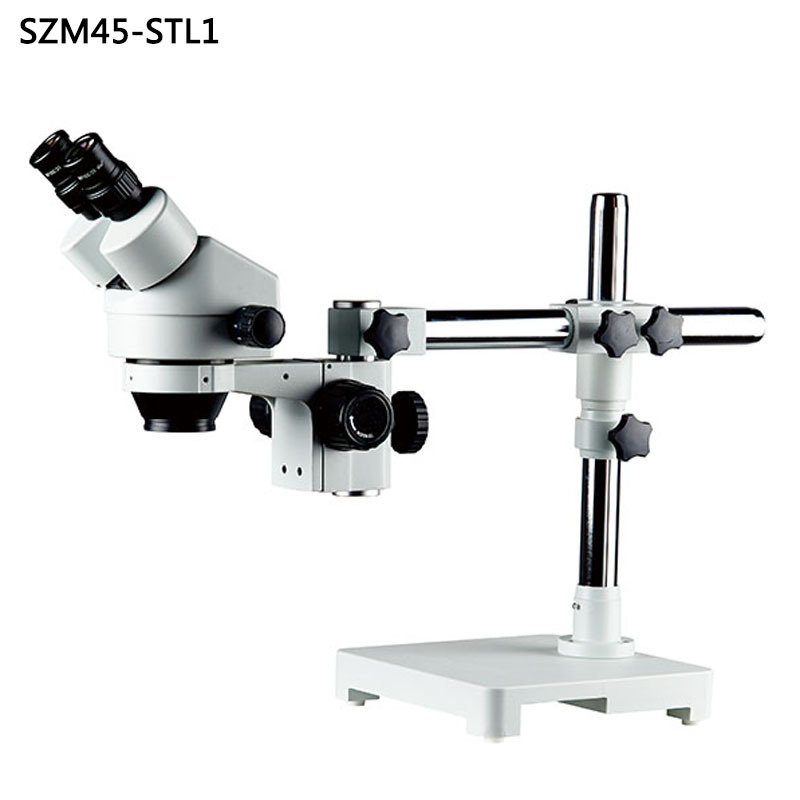 SZM45J4-STL1单臂万向支架显微镜7-45倍14-90倍双目体视连续变倍