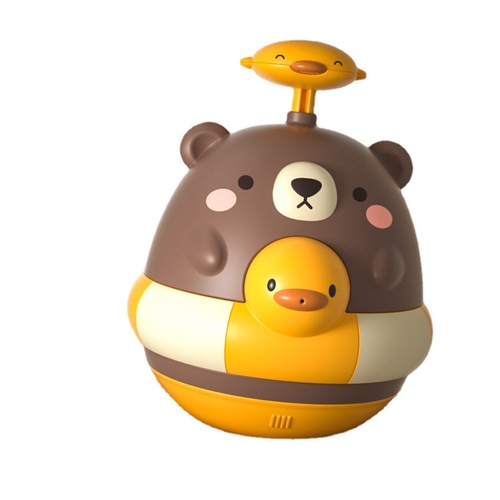 Hug bear, spray water, tumbler, baby bath, little yellow duck, bath artifact, children's water toys, infants and toddlers