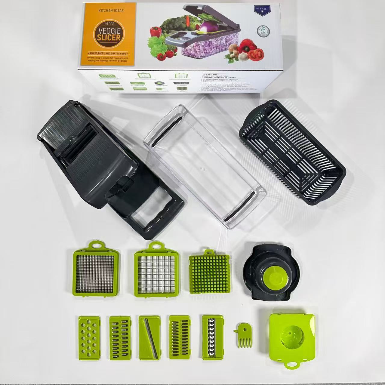 Cortador de verduras multifuncional transfronterizo, máquina comercial para cortar en cubos y triturar, máquina doméstica para cortar y triturar patatas