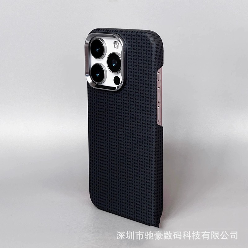 iPhone16promax 磁気電話ケース Apple 15 つや消しスキンフィールメタルレンズ PC に適したケブラー|undefined