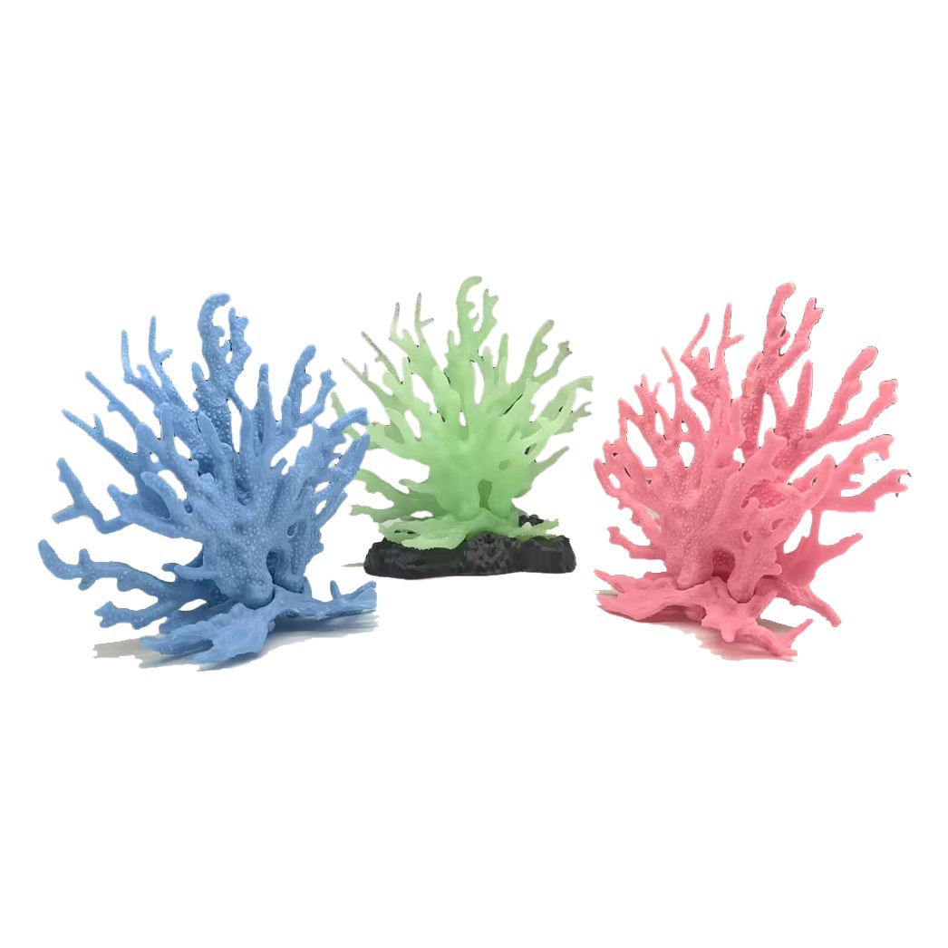 Simulación pequeño árbol de coral PVC pecera decoración decoración acuario de hierba de coral coral coral explosión micropaisaje