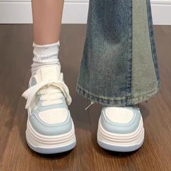 厚底小白鞋女2025新款爆款秋季百搭小众时尚运动高颜值增高板鞋子