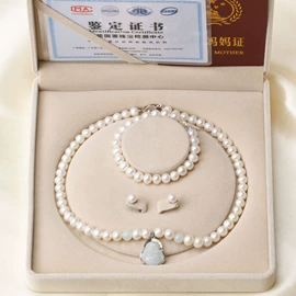 翡翠项饰;翡翠手饰;天然珍珠项饰