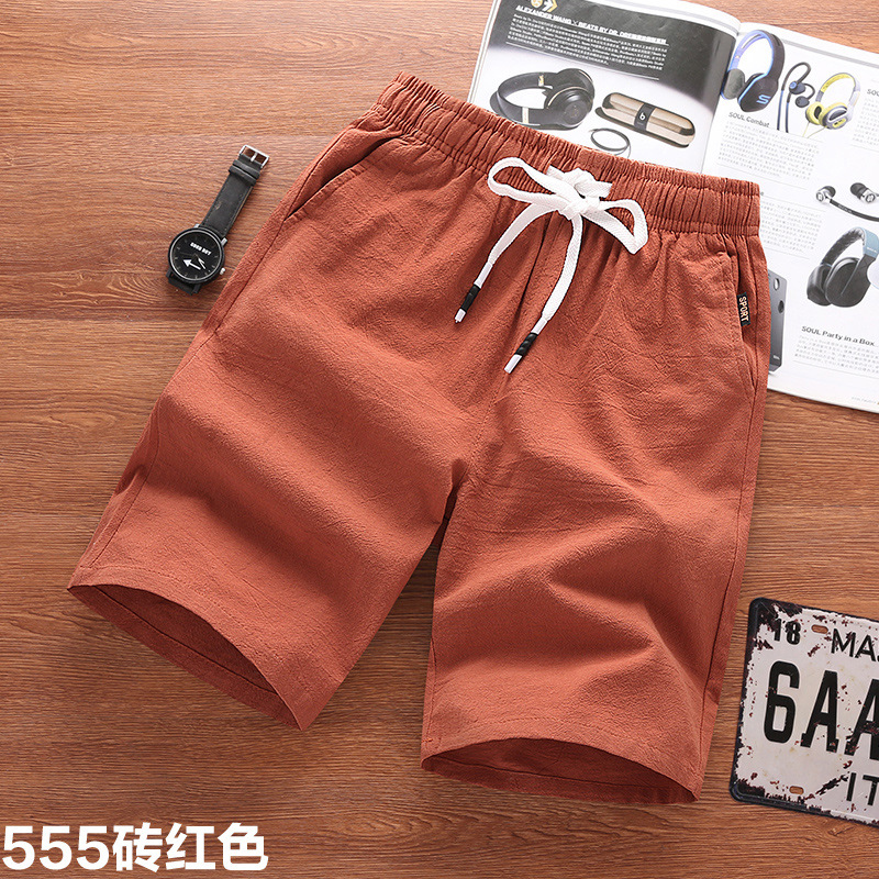 Pantalones cortos de verano transpirables pantalones cortos de verano para hombres delgados sueltos más tamaño Pantalones deportivos casuales pantalones medios pantalones de moda para hombres