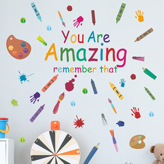 外貿you are amazing英文臥室客廳玄關家居裝飾牆貼貼紙自粘批發