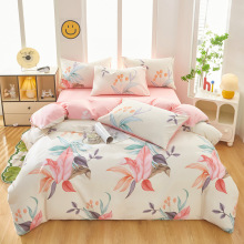 小清新四件套纯棉a类母婴级床上三件套全棉被套床单床上用品南通
