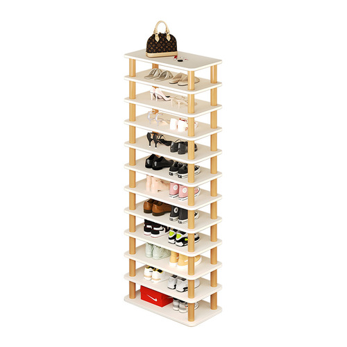 Shoe rack for home door indoor simple small narrow shoe rack vertical multi-layer space-saving storage artifact dormitory shoe cabinet