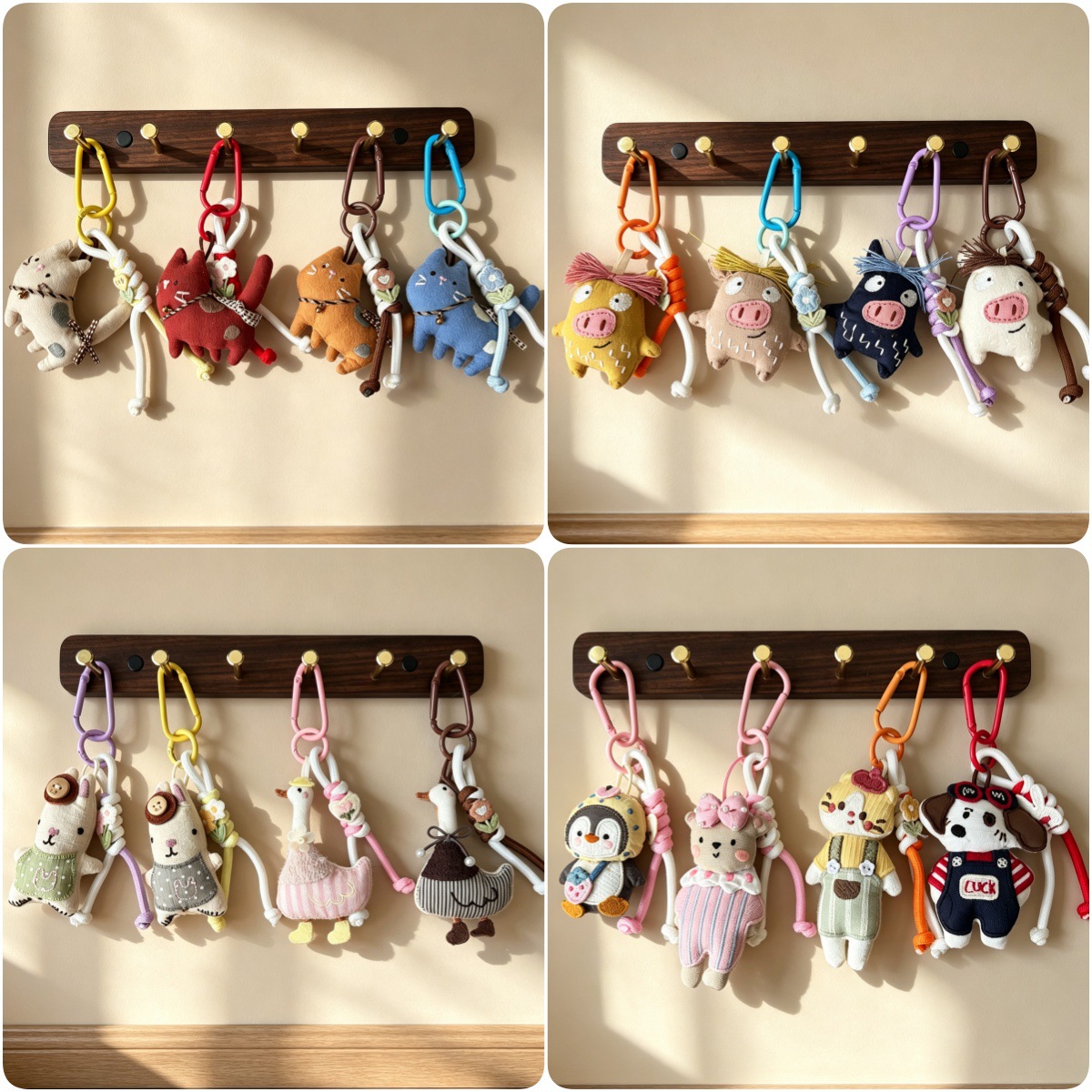 Japanese-style cute cartoon handmade fabric doll bag pendant, high-end doll, versatile phone and keychain accessory