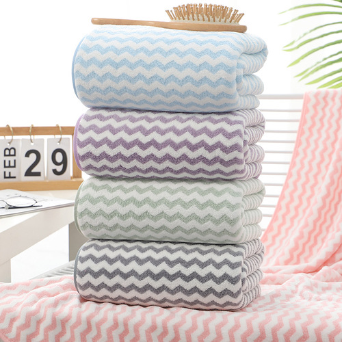 Towel Bath Towel Loom Woven High-Density Coral Velvet Towel with Logo, Thick Face Towel Gift Welfare