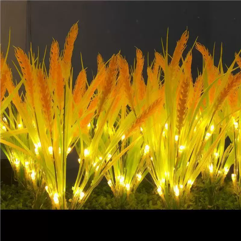 led太阳能庭院发光麦穗灯地插灯户外防水装饰花园草坪公园景观灯