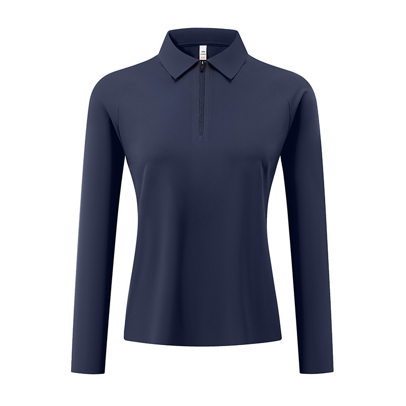 Camisas de polo deportivas de alta calidad, ropa de trabajo blanca, camiseta de collar para hombres, camiseta de polo de manga larga personalizada