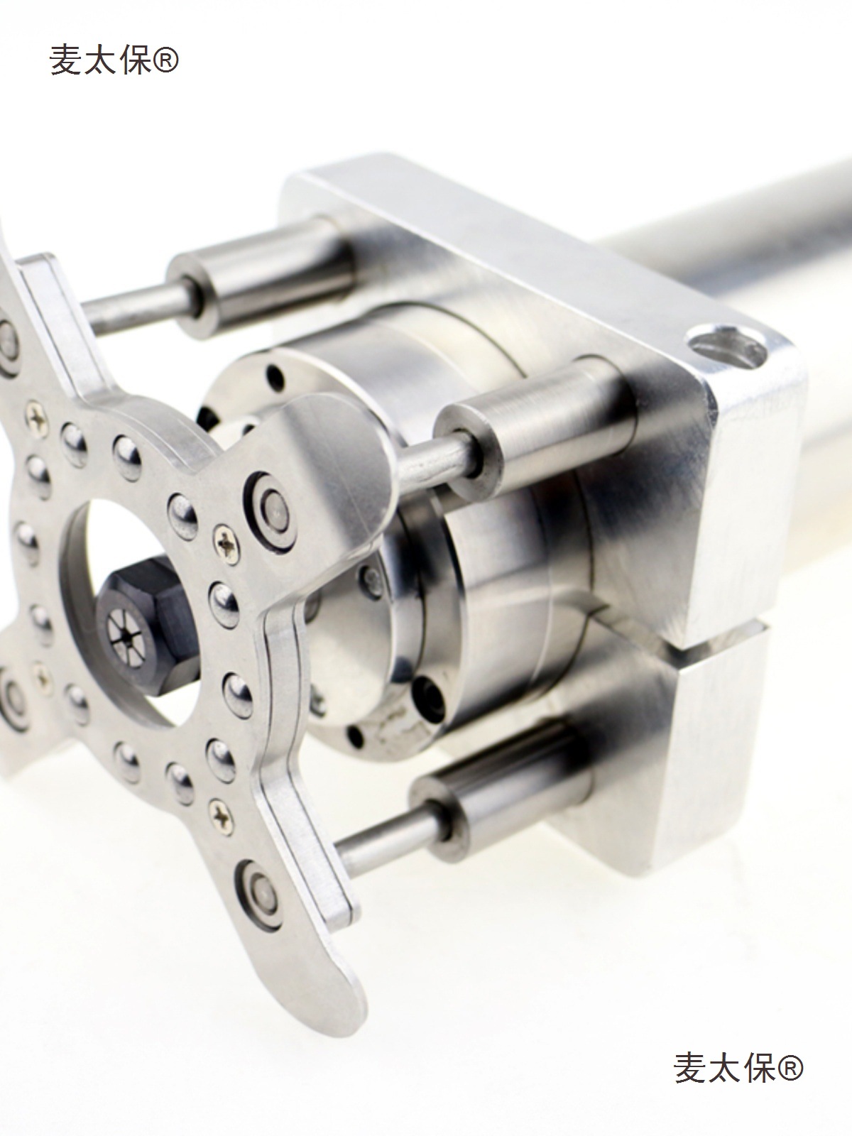 雕刻机主轴电机全自动压板器浮动压料器直径65 80100压板包麦太保