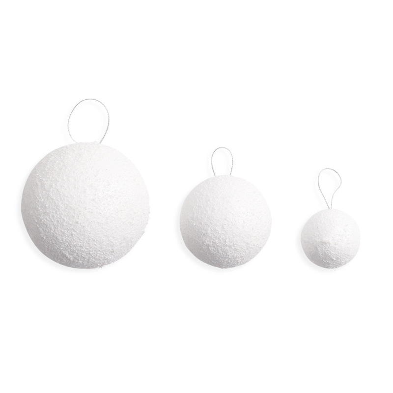 クリスマスツリーの飾り雪玉結婚祝いの天井飾り純白泡球店舗の祝日装飾用品|undefined