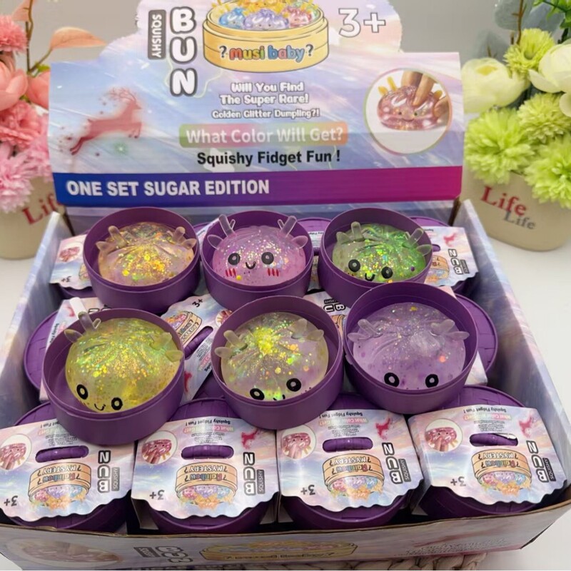 Christmas Stress Relief Toy: Realistic Pork Floss Bun Building Blocks, Cross-Border Stress Relief Toy, Bouncy Steamed Bun Christmas Stress Relief Toy: Realistic Pork Floss Bun Building Blocks, Cross-Border Stress Relief Toy, Bouncy Steamed Bun