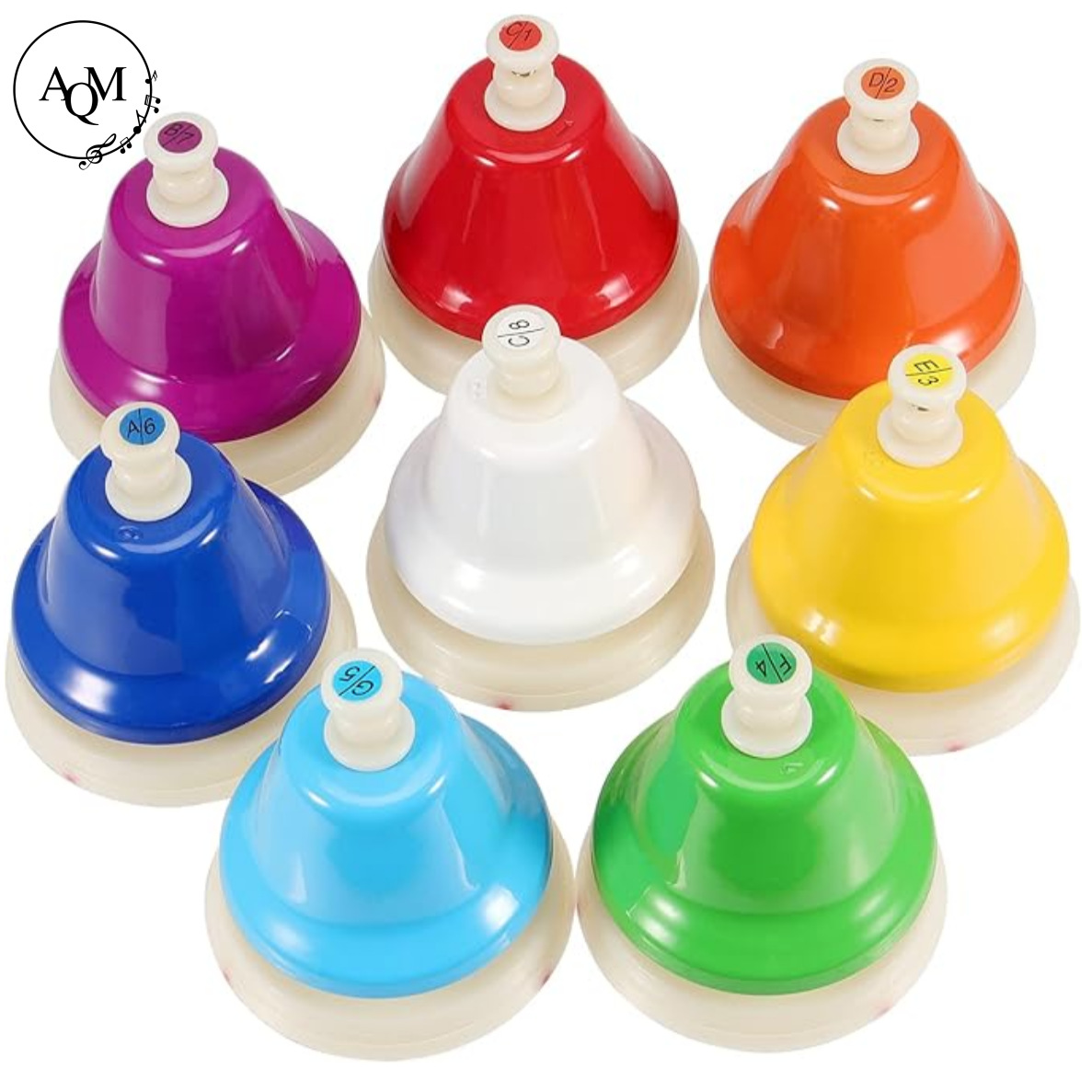 Bell Orff instrumento de percusión de ocho tonos de clase Bell sentido Bell 8-Tone clase Bell campana de mano prensa Bell