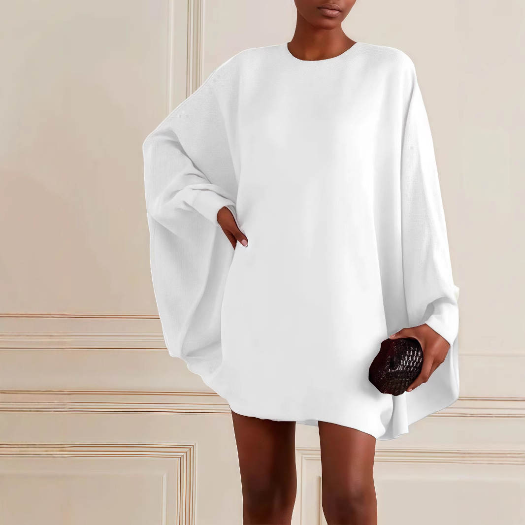 Women's Fashionable Casual Solid Color Dress_ecoleips.com