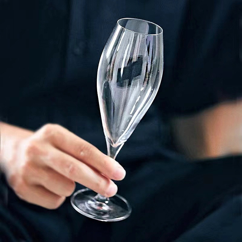 Kimura estilo japonés hecho a mano tazas de vino vino vino de cristal tazas de pie alto tazas de champán de pierna baja tazas de vino