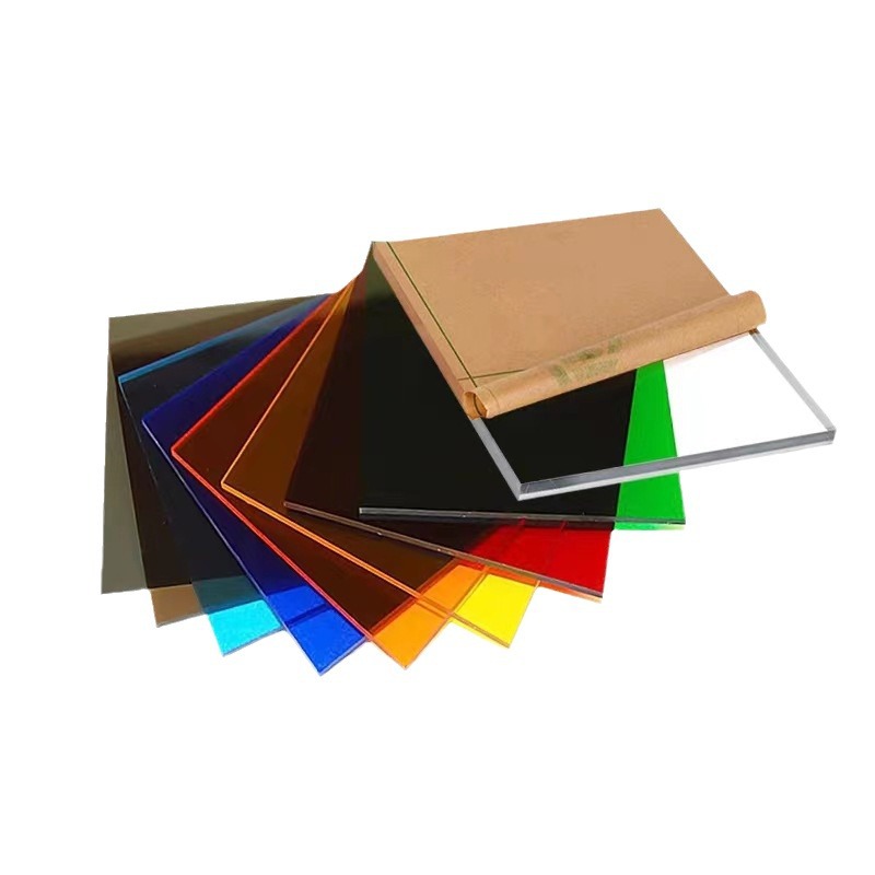 高透明亚克力板激光加工厚板雕刻桌腿彩色有机玻璃板折弯印刷镜面