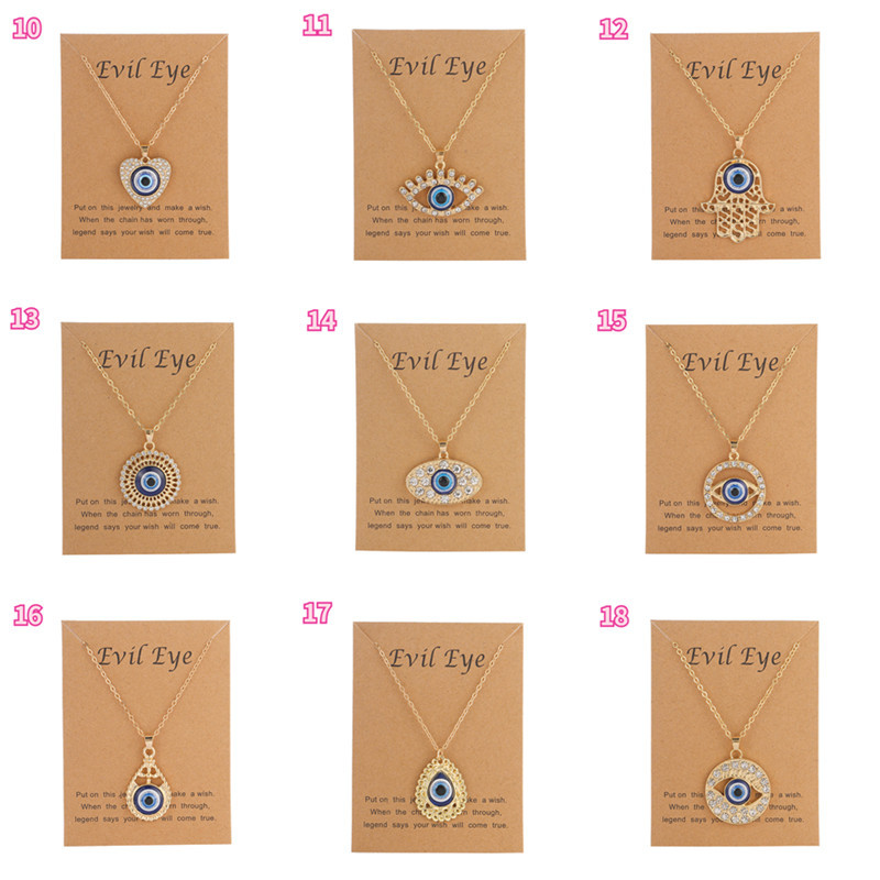 Fashion Devilu0027S Eye Alloy Plating Rhinestones Womenu0027S Necklace 1 Piece