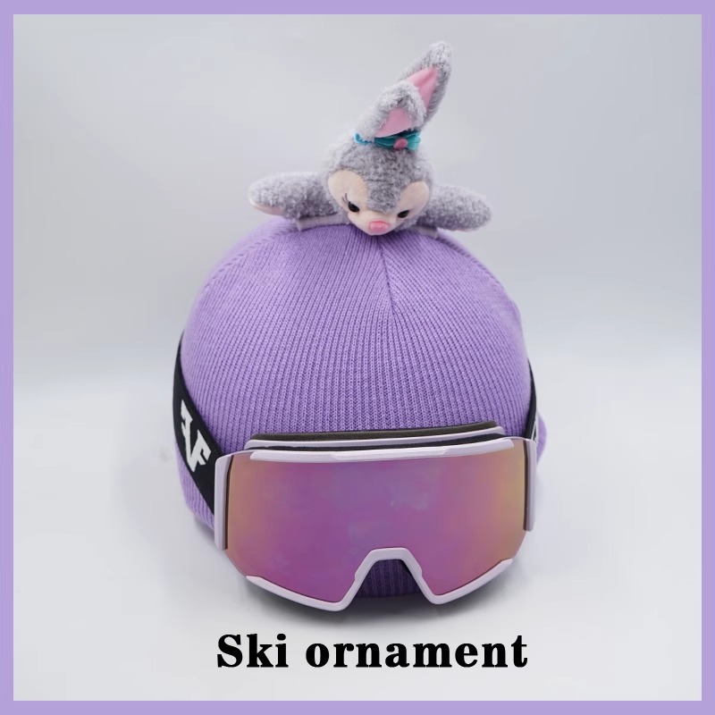 LinaBell Plush Ski Hat with Helmet Cover