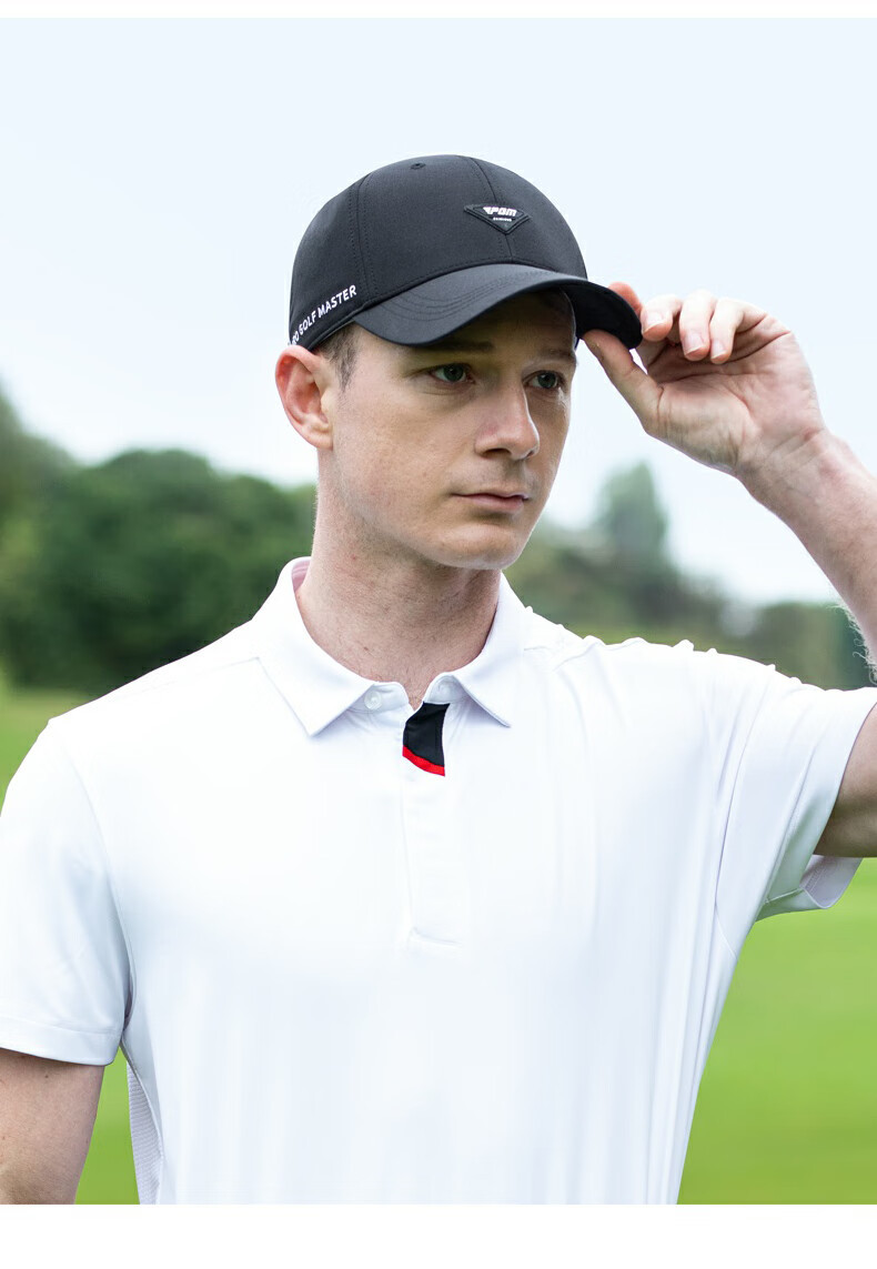 Mũ golf PGM nam chống nắng thoáng khí, điều chỉnh kích thước — MZ061-màu trắng, MZ061-đen, MZ061-màu xanh nhạt chi tiết 11