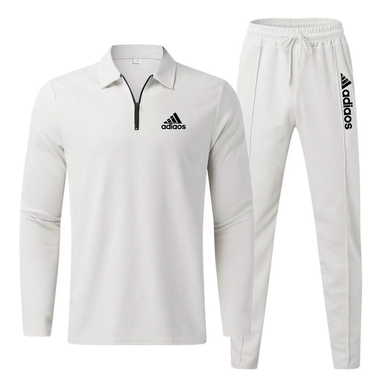 2023 Весна и Осень Amazon AliExpress Европейские и американские трансграничные мужские polo брюки с длинными рукавами спортивные и развлекательные наборы на месте