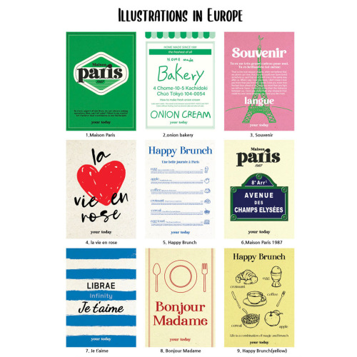 paris romantic french fresh girly style korean ins design art core poster decorative painting