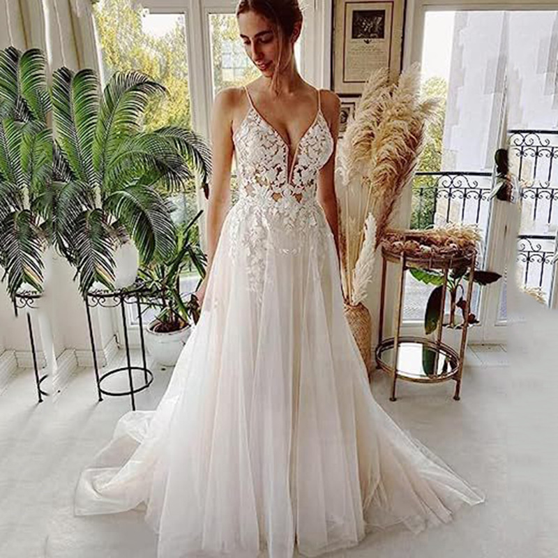 Amazon AliExpress women wedding dress lace strap backless beach dress for wedding dinner party dress Amazon AliExpress women wedding dress lace strap backless beach dress for wedding dinner party dress