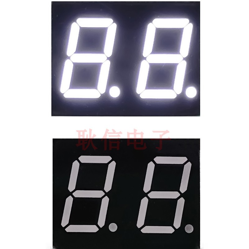 0.4寸2位白色数码管二位4201EW共阴4201FW共阳白光