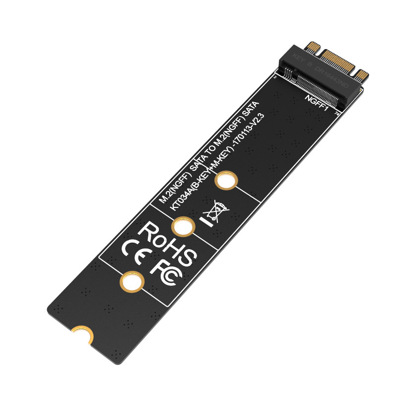 McWo KT034 M.2 NVME/NGFF SSD prueba de grado industrial tarjeta adaptador de soporte de tarjeta de protección de disco duro