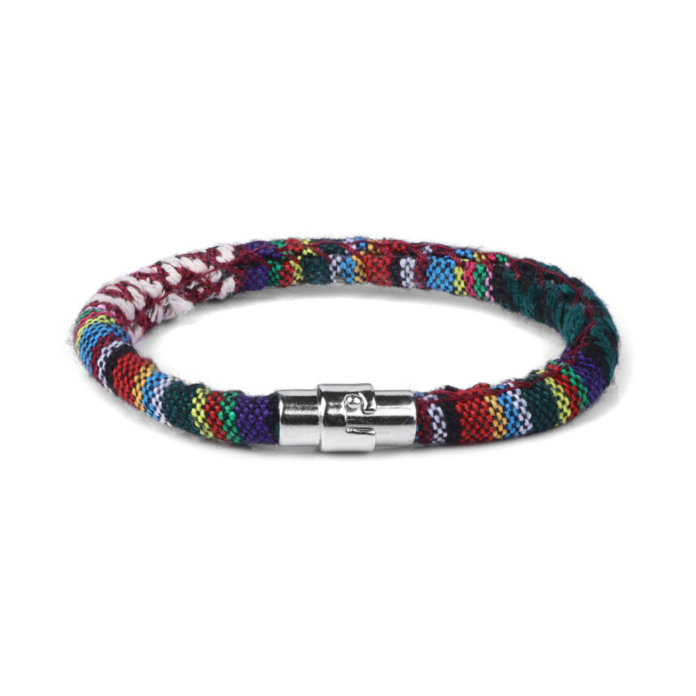 Geometric Pattern Bohemian Geometric Alloy Cloth Woven Chain String Bracelets Wholesale