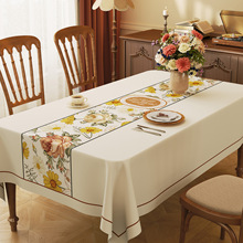 新款pvc餐桌布防油防水防烫长方形台布轻奢高级感茶几台厂家直供
