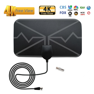 Cross-border new carbon fiber ebay wish HD Indoor DVB-T digital antenna 4K European and American TV antenna