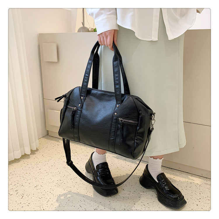 European and American cross-border fashion women's bag 2024 Spring new women's handbag, single-shoulder crossbody bag, simple tote bag undefined