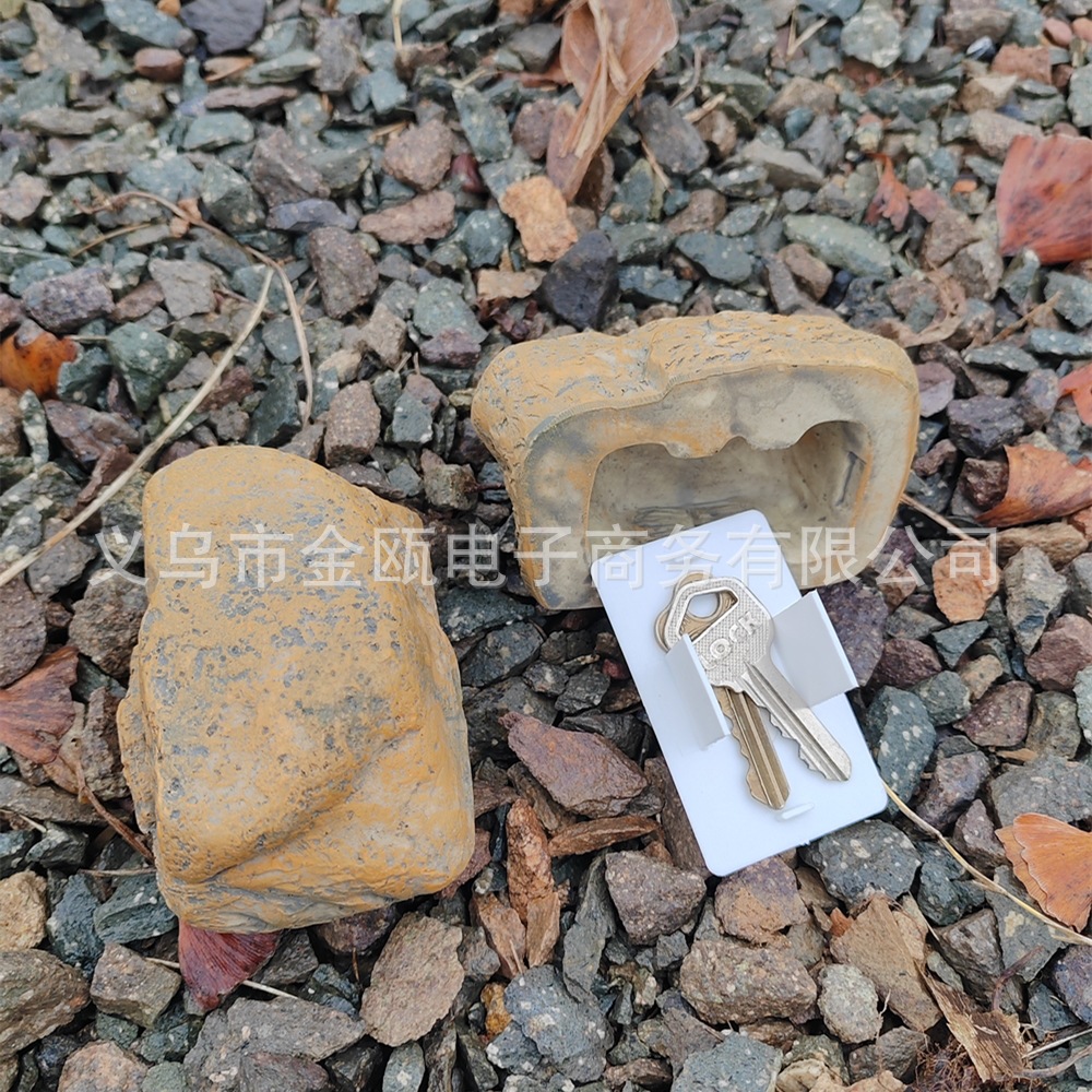 Simulación creativa Piedra clave caja de almacenamiento de dinero privado Caja de dinero No. 3