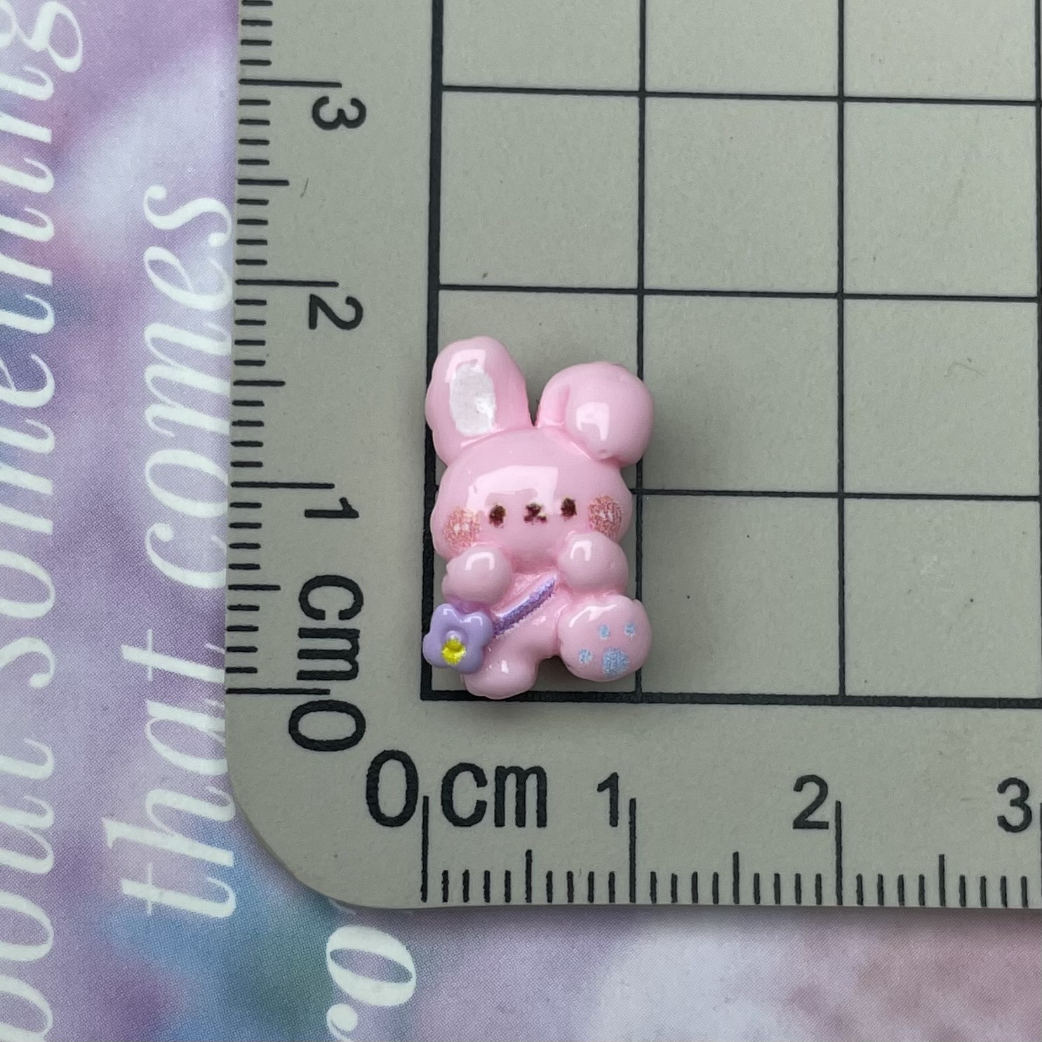 01 * conejo flor rosa